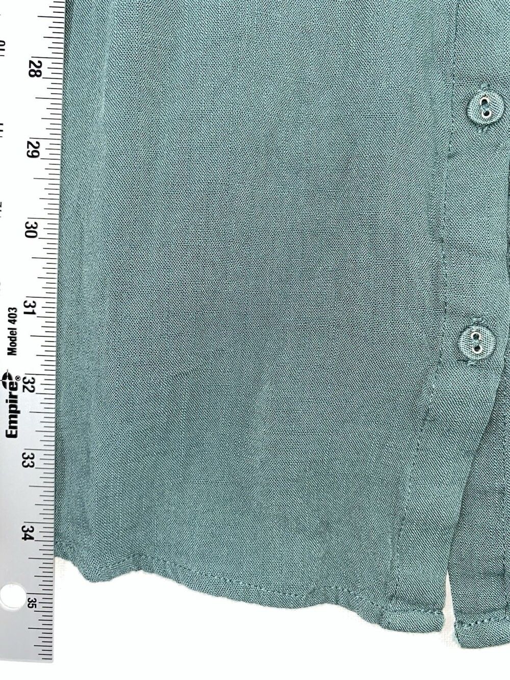 Becool Sage Blue Ruffle Button Front Sundress Size Large - Picture 6 of 8